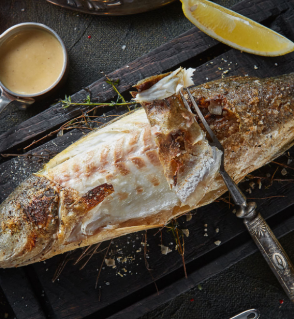 Branzino in crosta di sale